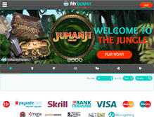 Tablet Screenshot of myjackpotcasino.com